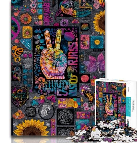 Psychedelisches 1000-teiliges Puzzle für Erwachsene, Geschenke, dekomprimierendes intellektuelles Lernspielzeug, tolle Geschenke und Spielzeuge, 38x26cm Psychedelisches 1000-teiliges Puzzle für Erwachsene, Geschenke, dekomprimierendes intellektuelles Lernspielzeug, tolle Geschenke und Spielzeuge, 38x26cm von LYXIANY