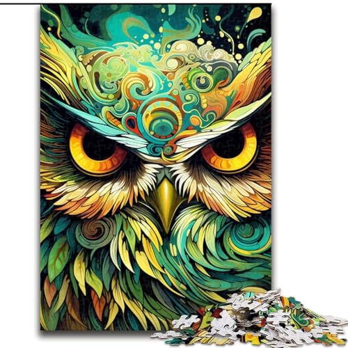 Puzzle, Bunte Kunst-Eule, Holzpuzzle, 50x75cm, anspruchsvolles Denkspiel, Familienaktivität, Heimdekoration Puzzle, Bunte Kunst-Eule, Holzpuzzle, 50x75cm, anspruchsvolles Denkspiel, Familienaktivität, Heimdekoration von LYXIANY
