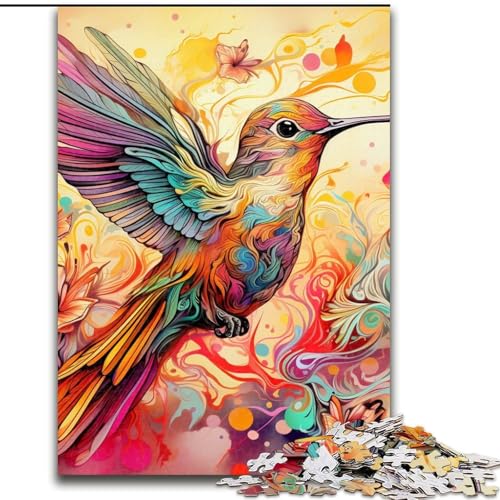Puzzle, Farbe: Kolibri, Karton, 26x38cm, anspruchsvolles Denkspiel, Familienaktivität, Heimdekoration Puzzle, Farbe: Kolibri, Karton, 26x38cm, anspruchsvolles Denkspiel, Familienaktivität, Heimdekoration von LYXIANY