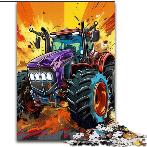 Puzzle, bunt, Traktor, Papppuzzle, 26x38cm, anspruchsvolles Denkspiel, Familienaktivität, Heimdekoration Puzzle, bunt, Traktor, Papppuzzle, 26x38cm, anspruchsvolles Denkspiel, Familienaktivität, Heimdekoration von LYXIANY
