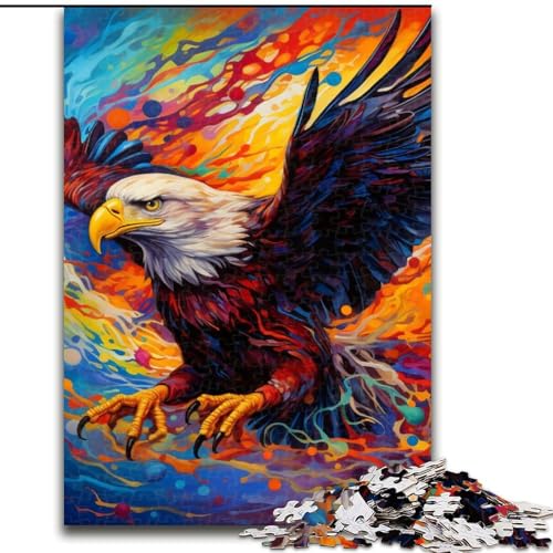 Puzzle, bunter Adler, Holzpuzzle, 50x75cm, anspruchsvolles Denkspiel, Familienaktivität, Heimdekoration Puzzle, bunter Adler, Holzpuzzle, 50x75cm, anspruchsvolles Denkspiel, Familienaktivität, Heimdekoration von LYXIANY