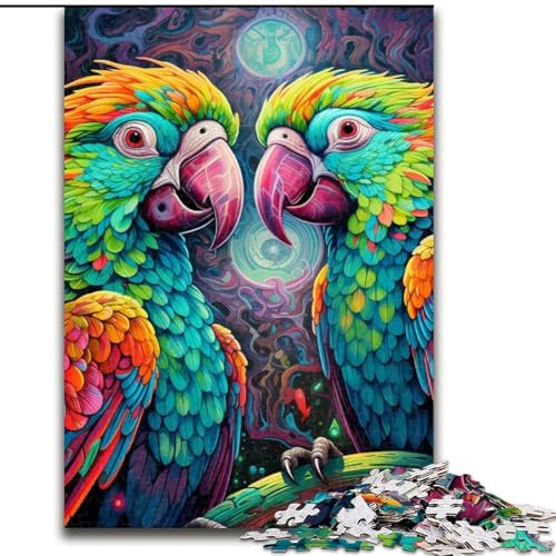 Puzzle, bunter Papagei, Holzpuzzle, 50x75cm, anspruchsvolles Denkspiel, Familienaktivität, Heimdekoration Puzzle, bunter Papagei, Holzpuzzle, 50x75cm, anspruchsvolles Denkspiel, Familienaktivität, Heimdekoration von LYXIANY