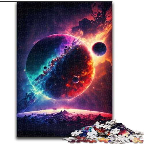 Puzzle „Zusammenbruch der Planeten“, 1000 Teile, pädagogisches Denkspiel, künstlerische Heim- und Bürodekoration, ab 14 Jahren, Größe 38x26cm Puzzle „Zusammenbruch der Planeten“, 1000 Teile, pädagogisches Denkspiel, künstlerische Heim- und Bürodekoration, ab 14 Jahren, Größe 38x26cm von LYXIANY