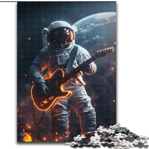 Puzzle 1000 Teile, Astronaut spielt Gitarre, Puzzle aus Holz, Entspannung und Herausforderung, farbenfrohe Kunst zur Heimdekoration, Freunde, Größe 50x75cm Puzzle 1000 Teile, Astronaut spielt Gitarre, Puzzle aus Holz, Entspannung und Herausforderung, farbenfrohe Kunst zur Heimdekoration, Freunde, Größe 50x75cm von LYXIANY