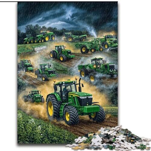 Puzzle 1000 Teile, Bauernhof-Traktor-Puzzle aus Holz, Spaß für die ganze Familie, Basteln, perfekt für Geburtstage, Feiertage, Größe 50x75cm von LYXIANY