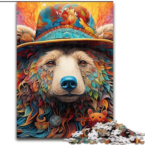 Puzzle 1000 Teile, Braunbär, 1000 Teile, Puzzle, Spielzeug, Geschenk, pädagogisches, intellektuelles, entspannendes, lustiges Familienspiel, 50x75cm Puzzle 1000 Teile, Braunbär, 1000 Teile, Puzzle, Spielzeug, Geschenk, pädagogisches, intellektuelles, entspannendes, lustiges Familienspiel, 50x75cm von LYXIANY