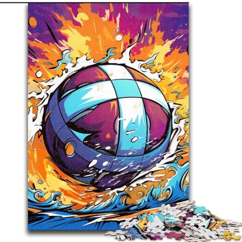 Puzzle 1000 Teile, Bunter Beachvolleyball, 1000-teiliges Puzzle, Spielzeug, Geschenk, pädagogisches, intellektuelles, entspannendes Spaßspiel für die ganze Familie, 50x75cm Puzzle 1000 Teile, Bunter Beachvolleyball, 1000-teiliges Puzzle, Spielzeug, Geschenk, pädagogisches, intellektuelles, entspannendes Spaßspiel für die ganze Familie, 50x75cm von LYXIANY