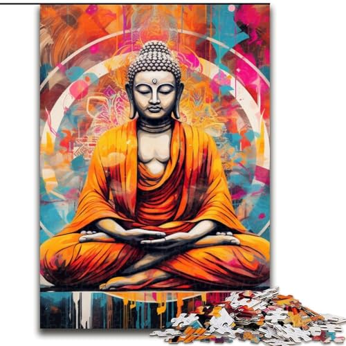 Puzzle 1000 Teile, Bunter Buddha, 1000 Teile, Puzzle, Spielzeug, Geschenk, pädagogisches, intellektuelles, entspannendes, lustiges Familienspiel, 50x75cm Puzzle 1000 Teile, Bunter Buddha, 1000 Teile, Puzzle, Spielzeug, Geschenk, pädagogisches, intellektuelles, entspannendes, lustiges Familienspiel, 50x75cm von LYXIANY
