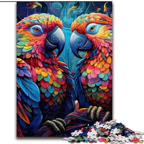 Puzzle 1000 Teile, Bunter Papagei, Puzzle für Erwachsene, 1000 Teile, für Jugendliche, Lernspiele, Geschenke, 50x75cm Puzzle 1000 Teile, Bunter Papagei, Puzzle für Erwachsene, 1000 Teile, für Jugendliche, Lernspiele, Geschenke, 50x75cm von LYXIANY