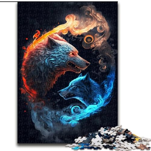 Puzzle 1000 Teile, EIS- und Feuertiger, Holzpuzzle für Erwachsene, Größe 50x75cm, Denkspiel für Teenager und Familieninteraktion Puzzle 1000 Teile, EIS- und Feuertiger, Holzpuzzle für Erwachsene, Größe 50x75cm, Denkspiel für Teenager und Familieninteraktion von LYXIANY