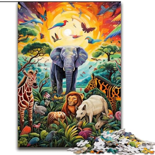 Puzzle 1000 Teile, Elefanten-Puzzle, 1000 Teile, Spielzeug, Geschenk, pädagogisches, intellektuelles, entspannendes Spaßspiel für die ganze Familie, 50x75cm Puzzle 1000 Teile, Elefanten-Puzzle, 1000 Teile, Spielzeug, Geschenk, pädagogisches, intellektuelles, entspannendes Spaßspiel für die ganze Familie, 50x75cm von LYXIANY