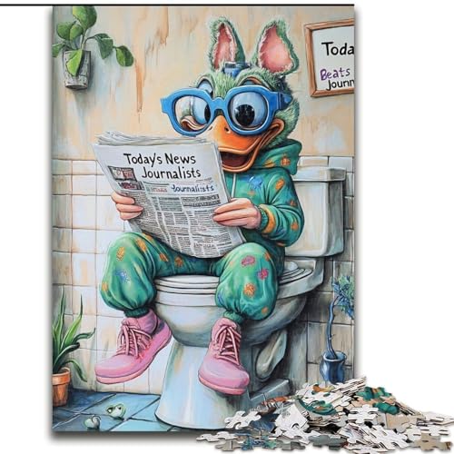 Puzzle 1000 Teile, Elefanten-Toiletten-Puzzle für Erwachsene, 1000 Teile, für Jugendliche, Lernspiele, Geschenke, 26x38cm Puzzle 1000 Teile, Elefanten-Toiletten-Puzzle für Erwachsene, 1000 Teile, für Jugendliche, Lernspiele, Geschenke, 26x38cm von LYXIANY