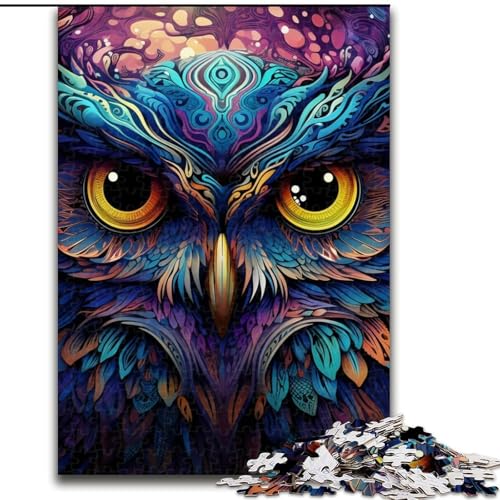 Puzzle 1000 Teile, Farbige Eule, Puzzle für Erwachsene, 1000 Teile, für Jugendliche, Lernspiele, Geschenke, 26x38cm Puzzle 1000 Teile, Farbige Eule, Puzzle für Erwachsene, 1000 Teile, für Jugendliche, Lernspiele, Geschenke, 26x38cm von LYXIANY