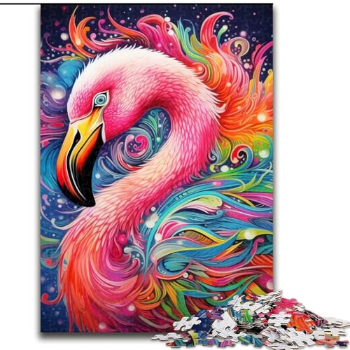 Puzzle 1000 Teile, Flamingo, 1000 Teile, Puzzle, Geschenke, ideal für Büro, Schlafzimmer, Wohnzimmer, Dekoration, 26x38cm Puzzle 1000 Teile, Flamingo, 1000 Teile, Puzzle, Geschenke, ideal für Büro, Schlafzimmer, Wohnzimmer, Dekoration, 26x38cm von LYXIANY