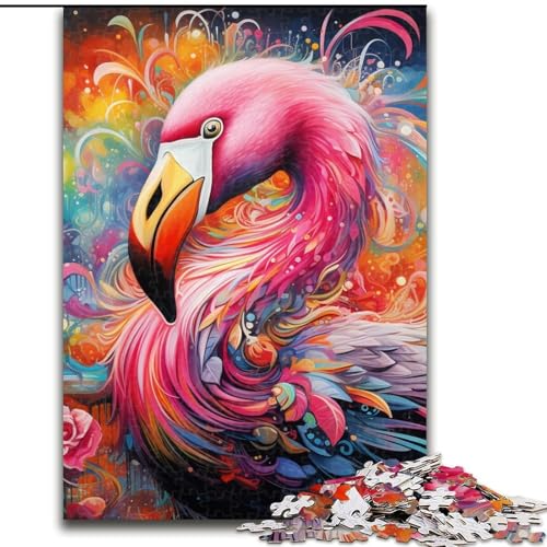 Puzzle 1000 Teile, Flamingo, 1000 Teile, Puzzle, Spielzeug, Geschenk, pädagogisches, intellektuelles, entspannendes Spaßspiel für die ganze Familie, 26x38cm Puzzle 1000 Teile, Flamingo, 1000 Teile, Puzzle, Spielzeug, Geschenk, pädagogisches, intellektuelles, entspannendes Spaßspiel für die ganze Familie, 26x38cm von LYXIANY