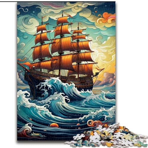 Puzzle 1000 Teile, Galaxie-Piratenschiff, Puzzle für Erwachsene, 1000 Teile, für Jugendliche, Lernspiele, Geschenke, 26x38cm Puzzle 1000 Teile, Galaxie-Piratenschiff, Puzzle für Erwachsene, 1000 Teile, für Jugendliche, Lernspiele, Geschenke, 26x38cm von LYXIANY