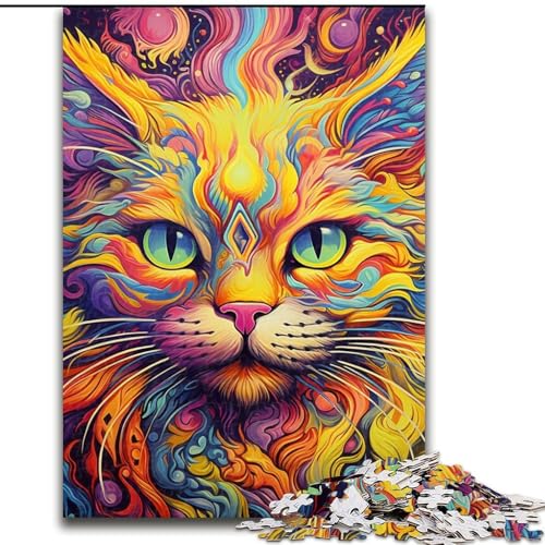 Puzzle 1000 Teile, Gelbe Katze, anspruchsvolles Puzzle, anspruchsvolles Denkspiel für Teenager, Spaß am Familienspielabend, 26x38cm Puzzle 1000 Teile, Gelbe Katze, anspruchsvolles Puzzle, anspruchsvolles Denkspiel für Teenager, Spaß am Familienspielabend, 26x38cm von LYXIANY