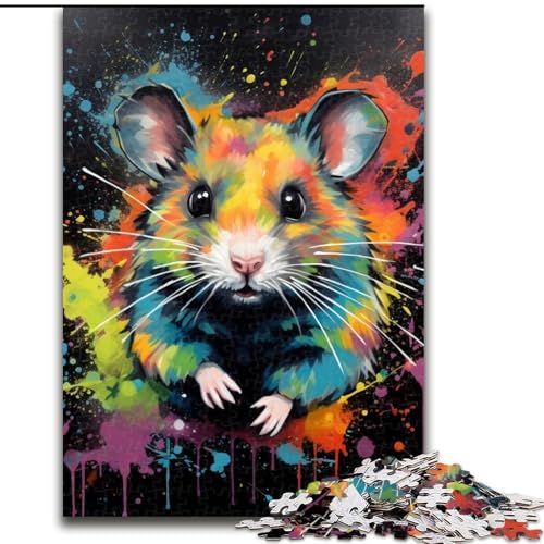 Puzzle 1000 Teile, Hamster, 1000 Teile, Puzzle, Spielzeug, Geschenk, pädagogisches, intellektuelles, entspannendes, lustiges Familienspiel, 26x38cm Puzzle 1000 Teile, Hamster, 1000 Teile, Puzzle, Spielzeug, Geschenk, pädagogisches, intellektuelles, entspannendes, lustiges Familienspiel, 26x38cm von LYXIANY