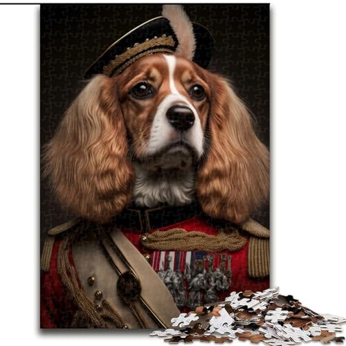 Puzzle 1000 Teile, Hund in Militäruniform, Holzpuzzle, interaktives Familienspiel, Denksportaufgabe, Lernspielzeug, Größe 50x75cm Puzzle 1000 Teile, Hund in Militäruniform, Holzpuzzle, interaktives Familienspiel, Denksportaufgabe, Lernspielzeug, Größe 50x75cm von LYXIANY