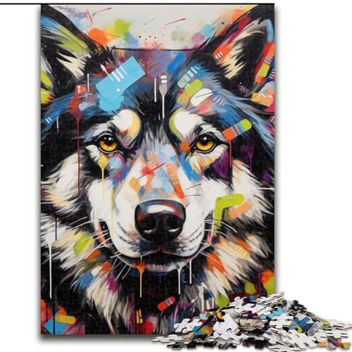 Puzzle 1000 Teile, Hyänen-Graffiti, Puzzle für Erwachsene, 1000 Teile, für Jugendliche, Lernspiele, Geschenke, 26x38cm Puzzle 1000 Teile, Hyänen-Graffiti, Puzzle für Erwachsene, 1000 Teile, für Jugendliche, Lernspiele, Geschenke, 26x38cm von LYXIANY