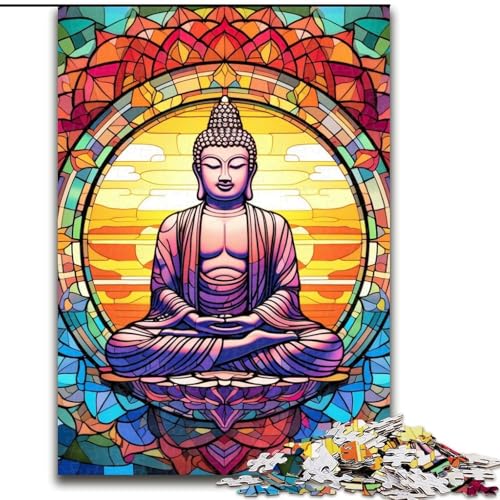 Puzzle 1000 Teile, Jigsaw Art Buddha, anspruchsvolle Puzzles, anspruchsvolle Denksportaufgabe für Teenager, Spaß am Familienspielabend, 26x38cm Puzzle 1000 Teile, Jigsaw Art Buddha, anspruchsvolle Puzzles, anspruchsvolle Denksportaufgabe für Teenager, Spaß am Familienspielabend, 26x38cm von LYXIANY