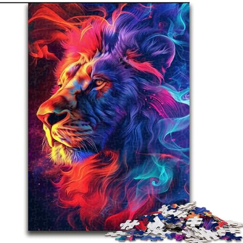 Puzzle 1000 Teile, Löwe, Holzpuzzle für Erwachsene, Größe 50x75cm, Denkspiel für Teenager und Familieninteraktion Puzzle 1000 Teile, Löwe, Holzpuzzle für Erwachsene, Größe 50x75cm, Denkspiel für Teenager und Familieninteraktion von LYXIANY