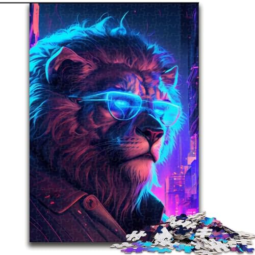 Puzzle 1000 Teile, Löwe, Kartonpuzzle, anspruchsvolles Denkspiel für Teenager, Spaß am Familienspielabend, Größe 38x26cm Puzzle 1000 Teile, Löwe, Kartonpuzzle, anspruchsvolles Denkspiel für Teenager, Spaß am Familienspielabend, Größe 38x26cm von LYXIANY