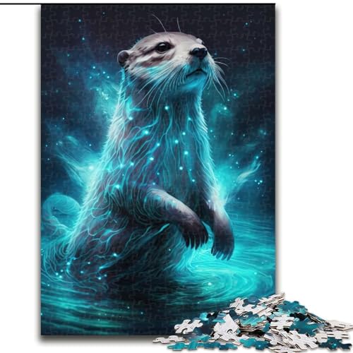 Puzzle 1000 Teile, Otter Neon, Holzpuzzle, interaktives Familienspiel, Denksportaufgabe, Lernspielzeug, Größe 50x75cm Puzzle 1000 Teile, Otter Neon, Holzpuzzle, interaktives Familienspiel, Denksportaufgabe, Lernspielzeug, Größe 50x75cm von LYXIANY
