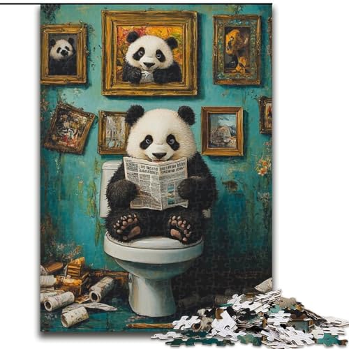 Puzzle 1000 Teile, Panda Go Toilet, 1000 Teile, Puzzle, Spielzeug, Geschenk, pädagogisches, intellektuelles, entspannendes, lustiges Familienspiel, 50x75cm Puzzle 1000 Teile, Panda Go Toilet, 1000 Teile, Puzzle, Spielzeug, Geschenk, pädagogisches, intellektuelles, entspannendes, lustiges Familienspiel, 50x75cm von LYXIANY