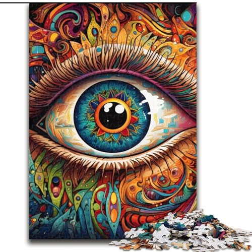Puzzle 1000 Teile, Psychedelische Augen, 1000-teiliges Puzzle, Spielzeug, Geschenk, pädagogisches, intellektuelles, entspannendes Spaßspiel für die ganze Familie, 50x75cm Puzzle 1000 Teile, Psychedelische Augen, 1000-teiliges Puzzle, Spielzeug, Geschenk, pädagogisches, intellektuelles, entspannendes Spaßspiel für die ganze Familie, 50x75cm von LYXIANY