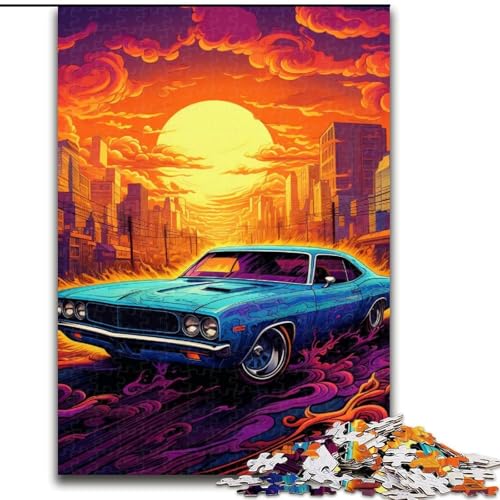 Puzzle 1000 Teile, Psychedelischer Sportwagen, 1000 Teile, Puzzle, ideal für Büro, Schlafzimmer, Wohnzimmer, Dekoration, 50x75cm Puzzle 1000 Teile, Psychedelischer Sportwagen, 1000 Teile, Puzzle, ideal für Büro, Schlafzimmer, Wohnzimmer, Dekoration, 50x75cm von LYXIANY