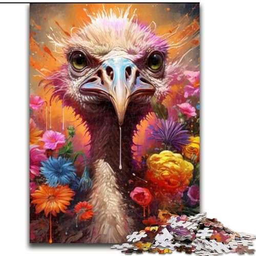 Puzzle 1000 Teile, Strauß-Puzzle für Erwachsene, 1000 Teile, für Jugendliche, Lernspiele, Geschenke, 26x38cm Puzzle 1000 Teile, Strauß-Puzzle für Erwachsene, 1000 Teile, für Jugendliche, Lernspiele, Geschenke, 26x38cm von LYXIANY