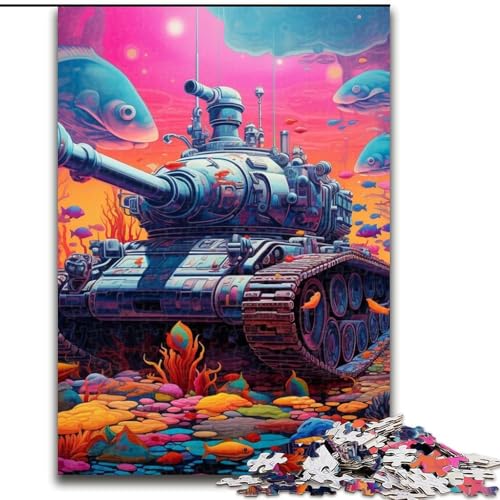 Puzzle 1000 Teile, bunter Kunstpanzer, 1000 Teile, Puzzle, Spielzeug, Geschenk, pädagogisches, intellektuelles, entspannendes Spaßspiel für die ganze Familie, 26x38cm Puzzle 1000 Teile, bunter Kunstpanzer, 1000 Teile, Puzzle, Spielzeug, Geschenk, pädagogisches, intellektuelles, entspannendes Spaßspiel für die ganze Familie, 26x38cm von LYXIANY