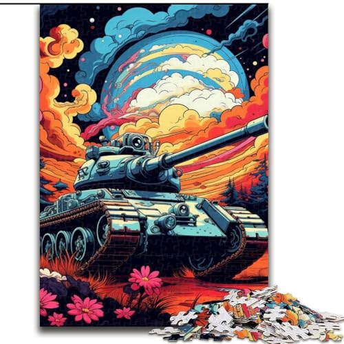 Puzzle 1000 Teile, bunter Kunstpanzer, 1000 Teile, Puzzle, Spielzeug, Geschenk, pädagogisches, intellektuelles, entspannendes Spaßspiel für die ganze Familie, 50x75cm Puzzle 1000 Teile, bunter Kunstpanzer, 1000 Teile, Puzzle, Spielzeug, Geschenk, pädagogisches, intellektuelles, entspannendes Spaßspiel für die ganze Familie, 50x75cm von LYXIANY