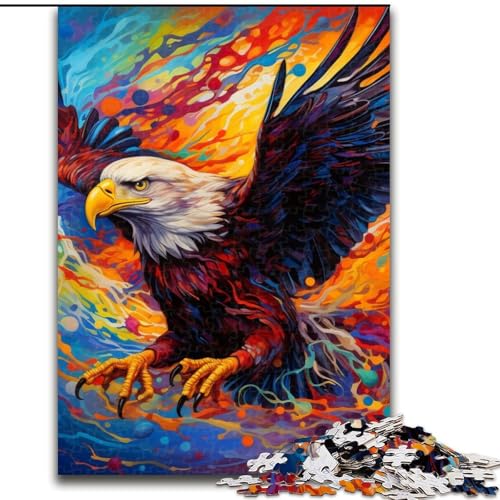 Puzzle 1000 Teile, buntes Adler-Puzzle für Erwachsene, 1000 Teile, für Jugendliche, Lernspiele, Geschenke, 26x38cm Puzzle 1000 Teile, buntes Adler-Puzzle für Erwachsene, 1000 Teile, für Jugendliche, Lernspiele, Geschenke, 26x38cm von LYXIANY