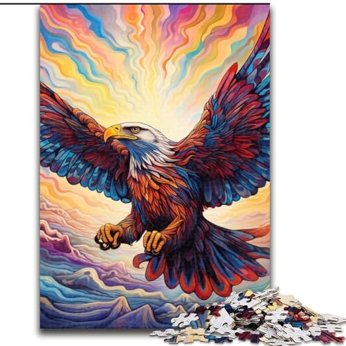 Puzzle 1000 Teile, buntes Adler-Puzzle für Erwachsene, 1000 Teile, für Jugendliche, Lernspiele, Geschenke, 50x75cm Puzzle 1000 Teile, buntes Adler-Puzzle für Erwachsene, 1000 Teile, für Jugendliche, Lernspiele, Geschenke, 50x75cm von LYXIANY