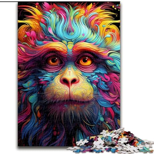 Puzzle 1000 Teile, buntes Affen-Puzzle für Erwachsene, 1000 Teile, für Jugendliche, Lernspiele, Geschenke, 50x75cm Puzzle 1000 Teile, buntes Affen-Puzzle für Erwachsene, 1000 Teile, für Jugendliche, Lernspiele, Geschenke, 50x75cm von LYXIANY