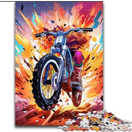 Puzzle 1000 Teile, buntes Fahrrad, 1000 Teile, Puzzle, Spielzeug, Geschenk, pädagogisches, intellektuelles, entspannendes Spaßspiel für die ganze Familie, 26x38cm Puzzle 1000 Teile, buntes Fahrrad, 1000 Teile, Puzzle, Spielzeug, Geschenk, pädagogisches, intellektuelles, entspannendes Spaßspiel für die ganze Familie, 26x38cm von LYXIANY