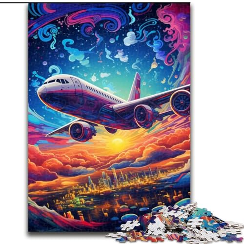 Puzzle 1000 Teile, buntes Flugzeug, 1000 Teile, Puzzle, Spielzeug, Geschenk, pädagogisches, intellektuelles, entspannendes Spaßspiel für die ganze Familie, 26x38cm Puzzle 1000 Teile, buntes Flugzeug, 1000 Teile, Puzzle, Spielzeug, Geschenk, pädagogisches, intellektuelles, entspannendes Spaßspiel für die ganze Familie, 26x38cm von LYXIANY