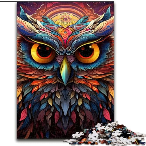 Puzzle 1000 Teile, buntes Kunst-Eulen-Puzzle für Erwachsene, 1000 Teile, für Jugendliche, Lernspiele, Geschenke, 50x75cm Puzzle 1000 Teile, buntes Kunst-Eulen-Puzzle für Erwachsene, 1000 Teile, für Jugendliche, Lernspiele, Geschenke, 50x75cm von LYXIANY