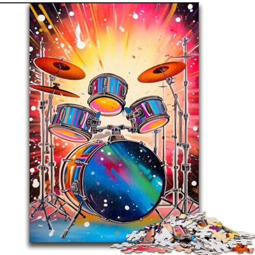Puzzle 1000 Teile, buntes Neon-Graffiti-Schlagzeug, Holzpuzzle, interaktives Familienspiel, Denksportaufgabe, Lernspielzeug, Größe 50x75cm Puzzle 1000 Teile, buntes Neon-Graffiti-Schlagzeug, Holzpuzzle, interaktives Familienspiel, Denksportaufgabe, Lernspielzeug, Größe 50x75cm von LYXIANY