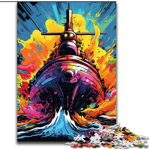 Puzzle 1000 Teile, buntes U-Boot-Puzzle für Erwachsene, 1000 Teile, für Jugendliche, Lernspiele, Geschenke, 50x75cm Puzzle 1000 Teile, buntes U-Boot-Puzzle für Erwachsene, 1000 Teile, für Jugendliche, Lernspiele, Geschenke, 50x75cm von LYXIANY