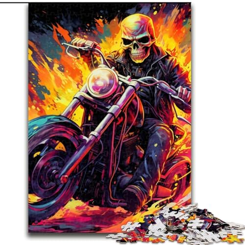 Puzzle 1000 Teile, farbenfroher Kunst-Totenkopf, Puzzle 1000 Teile für Erwachsene, interaktives Familienspiel, DIY-Heimdekoration, Gehirn-Herausforderung, Geschenk, 26x38cm Puzzle 1000 Teile, farbenfroher Kunst-Totenkopf, Puzzle 1000 Teile für Erwachsene, interaktives Familienspiel, DIY-Heimdekoration, Gehirn-Herausforderung, Geschenk, 26x38cm von LYXIANY