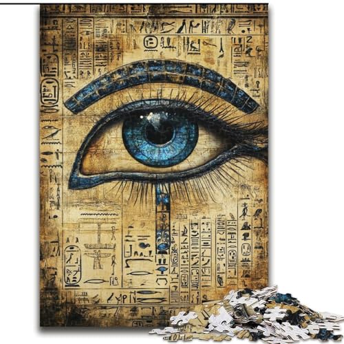 Puzzle 1000 Teile „Blaues Auge“ aus Holz, Weihnachten, Halloween, Ostern, Neujahr, Größe 50x75cm Puzzle 1000 Teile „Blaues Auge“ aus Holz, Weihnachten, Halloween, Ostern, Neujahr, Größe 50x75cm von LYXIANY