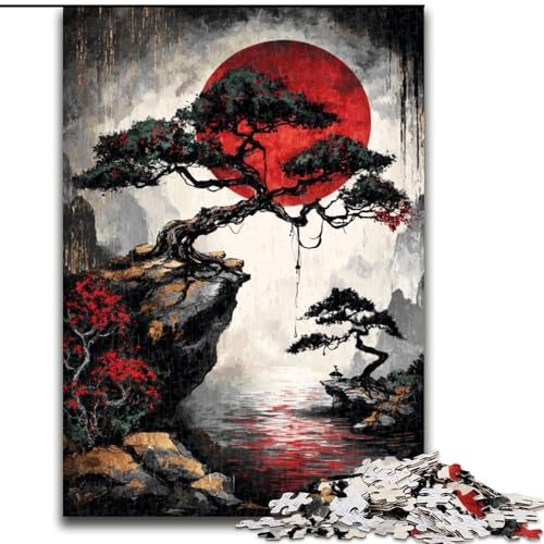 Puzzle 1000 Teile „Mysteriöser Berg Fuji“, kreatives Familienspiel und Heimdekoration, Teenager (Größe 50x75cm) von LYXIANY