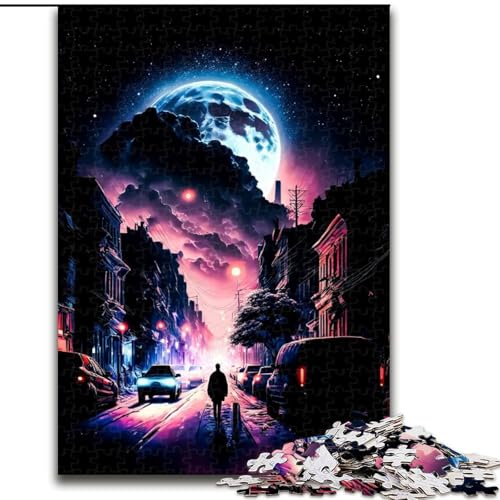 Puzzle 1000 Teile Amazing Night Holzpuzzle für Erwachsene, Größe 50x75cm, Denkspiel für Teenager und Familieninteraktion von LYXIANY