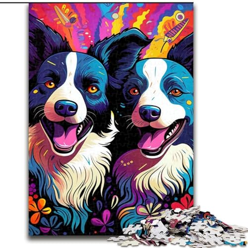 Puzzle 1000 Teile Border Collie 1000 Teile Puzzle Spielzeug Geschenk Pädagogisches intellektuelles Dekomprimierungsspaß Familienspiel 50x75cm Puzzle 1000 Teile Border Collie 1000 Teile Puzzle Spielzeug Geschenk Pädagogisches intellektuelles Dekomprimierungsspaß Familienspiel 50x75cm von LYXIANY