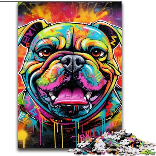 Puzzle 1000 Teile Bulldogge Holzpuzzle für Erwachsene 50x75cm Geburtstage und Feiertage Puzzle 1000 Teile Bulldogge Holzpuzzle für Erwachsene 50x75cm Geburtstage und Feiertage von LYXIANY