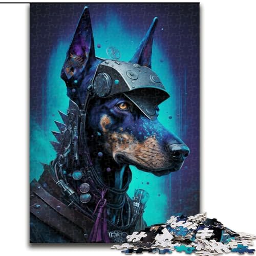 Puzzle 1000 Teile Dobermann-Krieger Holzpuzzle Interaktives Familienspiel, Denksportaufgabe, Lernspielzeug Größe 50x75cm Puzzle 1000 Teile Dobermann-Krieger Holzpuzzle Interaktives Familienspiel, Denksportaufgabe, Lernspielzeug Größe 50x75cm von LYXIANY