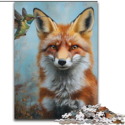 Puzzle 1000 Teile Fantasy-Fuchs-Puzzle aus Holz, Spaß für die ganze Familie, Basteln, perfekt für Geburtstage, Feiertage, Größe 50x75cm von LYXIANY